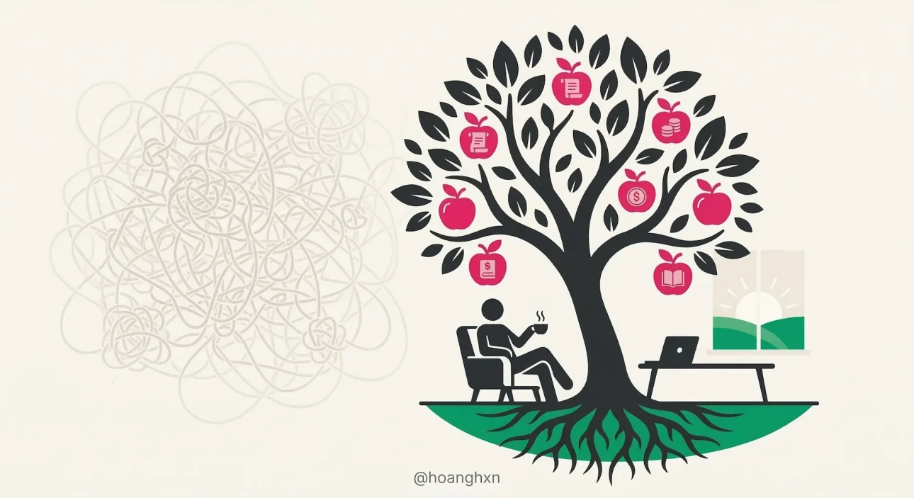 Người tự kinh doanh tận hưởng sự tự do nhờ làm việc năng suất và vui vẻ.